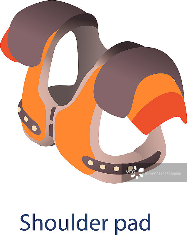 肩垫图标2.5D风格图片素材