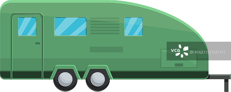 探险房车卡通图标图片素材