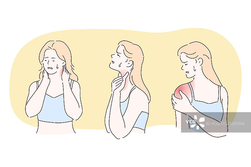 肌肉关节受伤疼痛图片素材