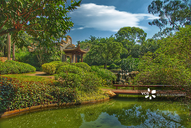 广州天河公园景观图片素材