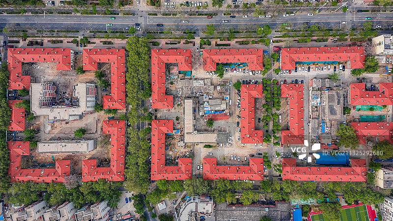 河南省郑州市中原区国棉三厂全景图图片素材