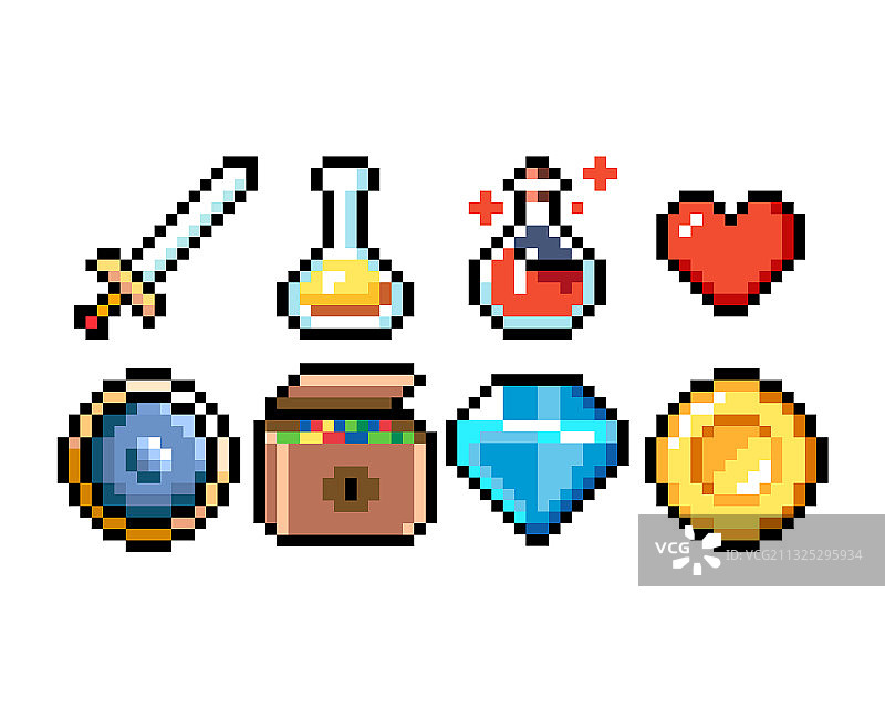 8位像素图形图标素材图片素材