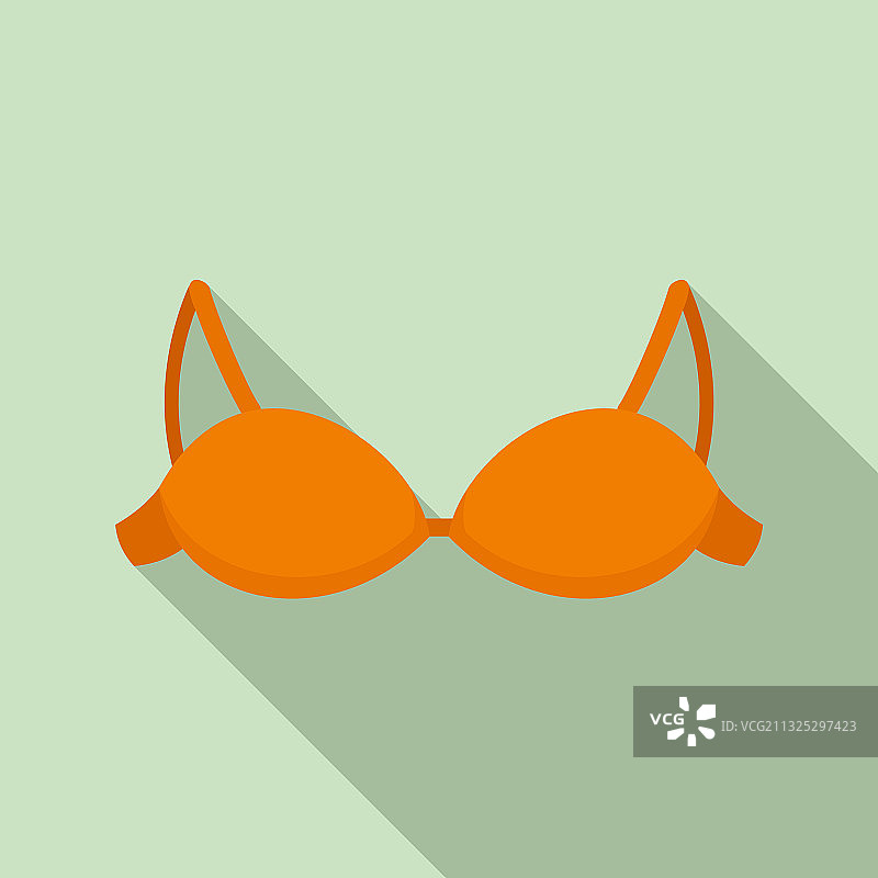 半罩杯胸罩图标扁平风格图片素材