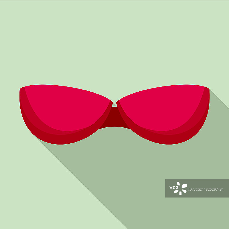 胸罩图标扁平风格图片素材