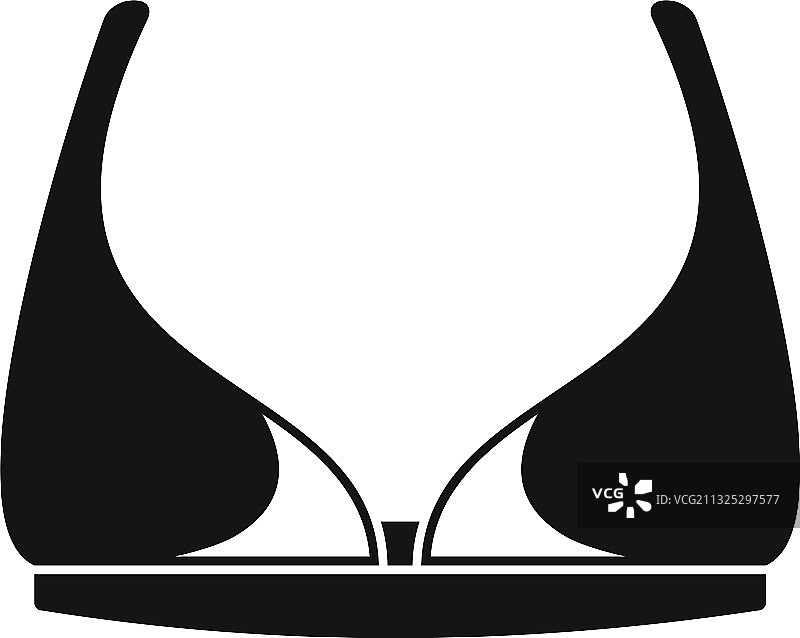 胸罩图标简约设计图片素材