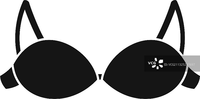 现代文胸图标简约风格图片素材