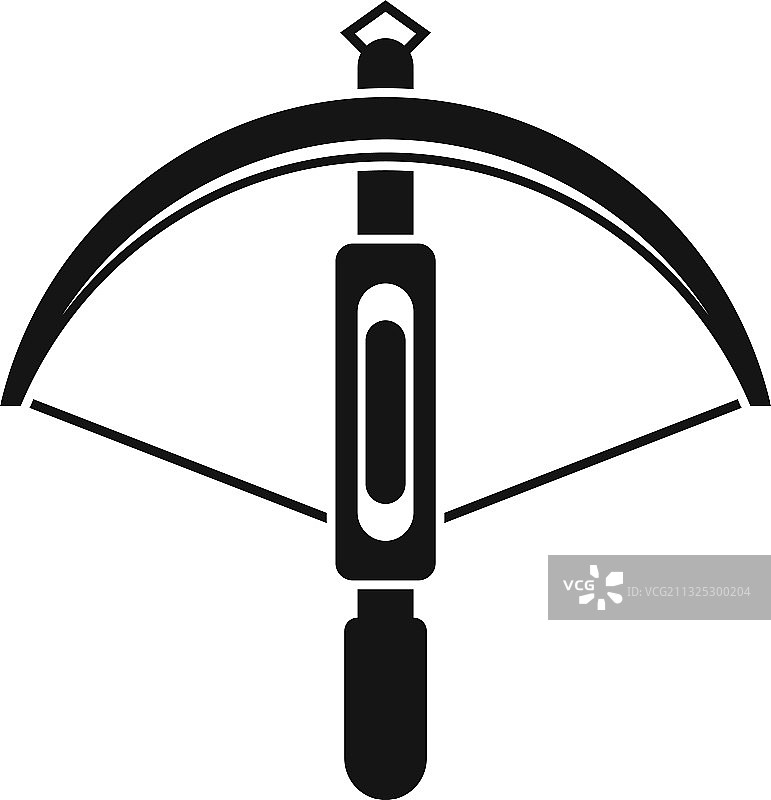 狩猎弩图标简约风格图片素材