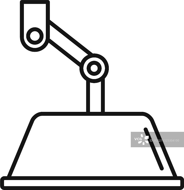 手术室照明灯轮廓图标图片素材