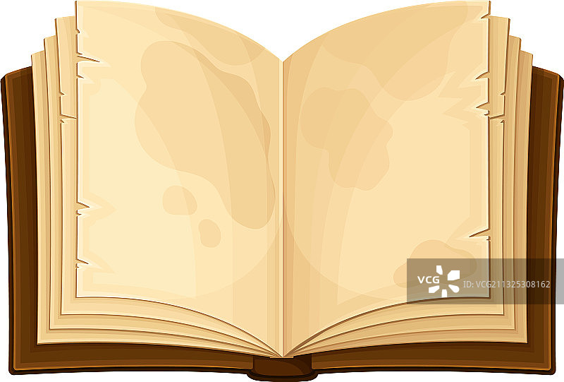 封面发黄的旧书图片素材