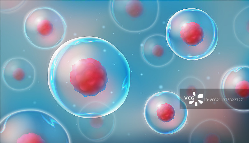 显微镜下的细胞研究图片素材