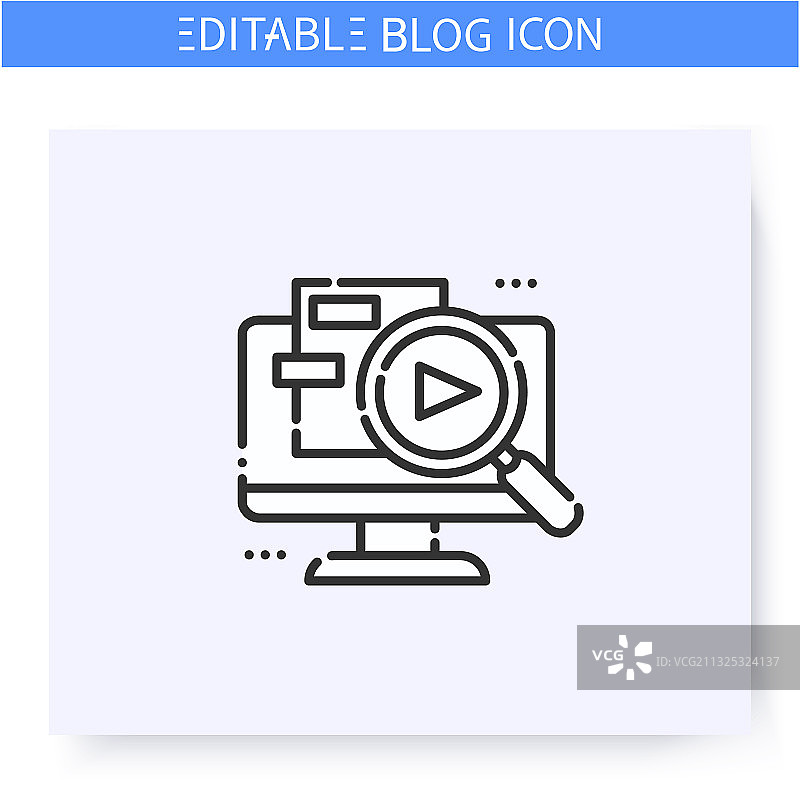 内容搜索可编辑图标图片素材