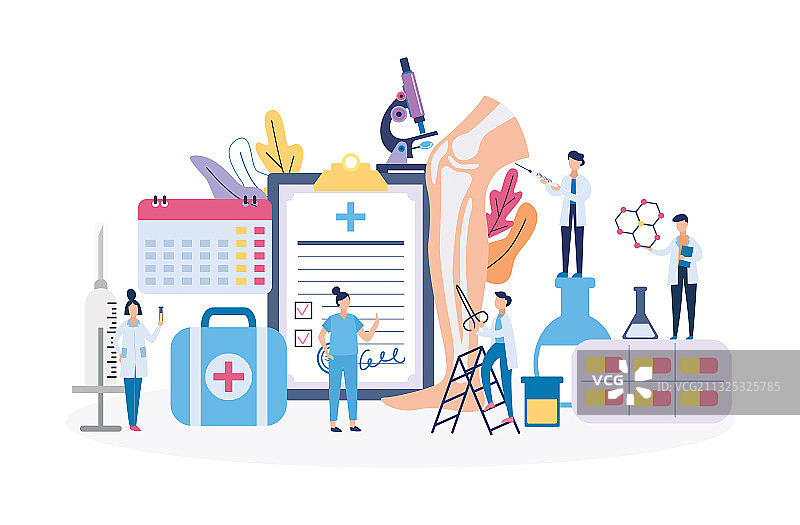 膝骨关节炎治疗横幅图片素材