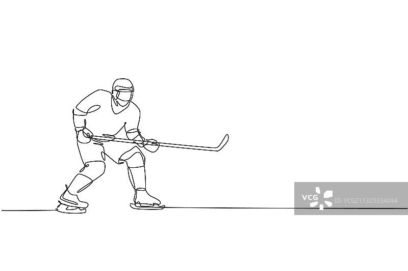 年轻连续单线画图片素材