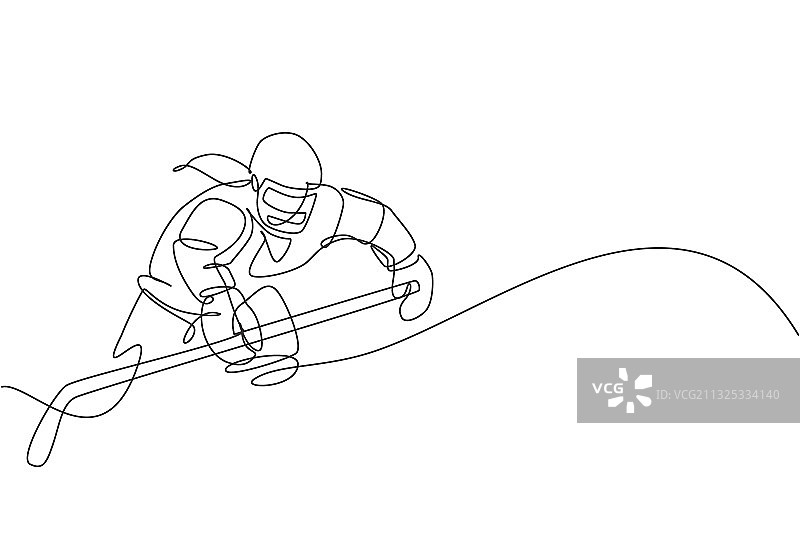 年轻连续单线画图片素材