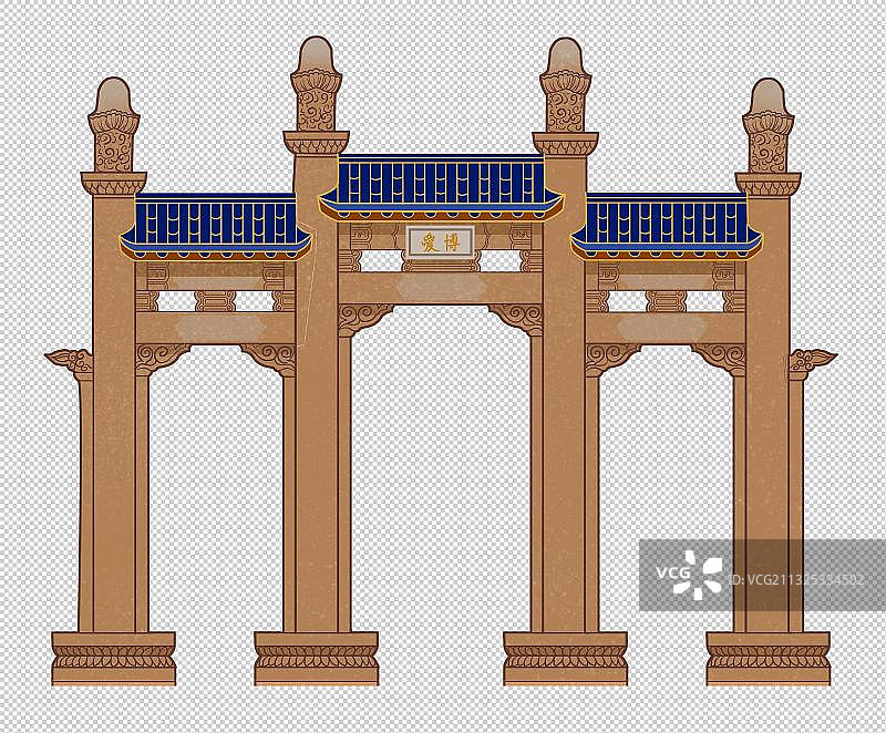 博爱坊图片素材