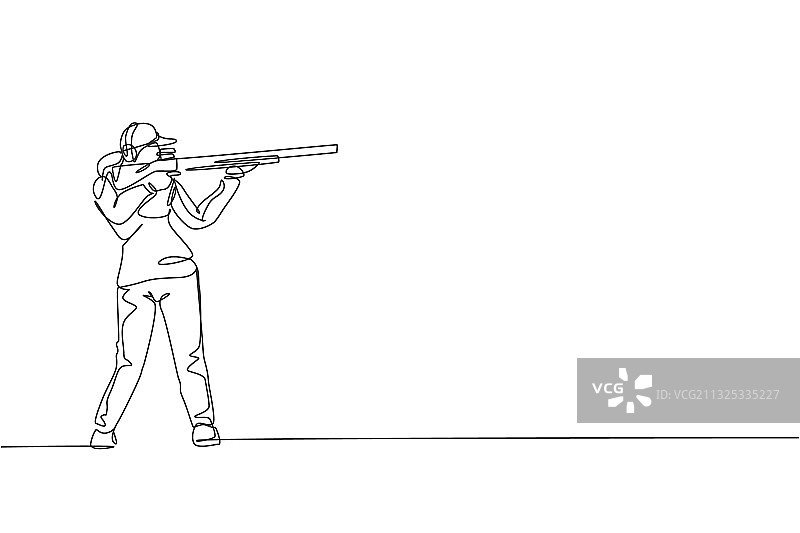 一笔画年轻女子图片素材