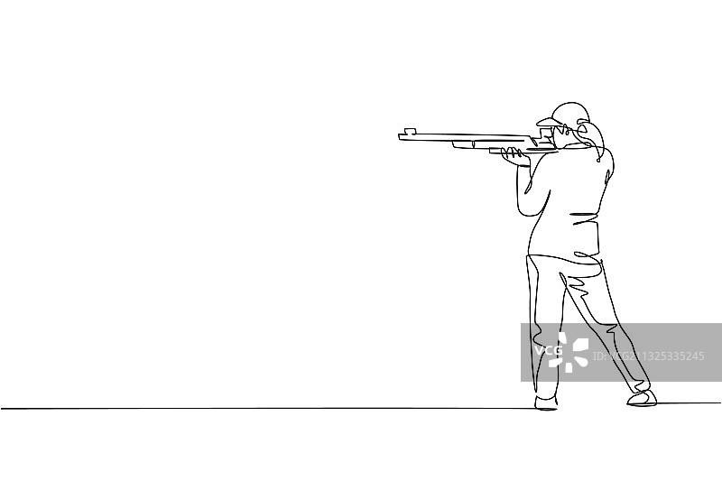 练习瑜伽的年轻女子单线绘画图片素材