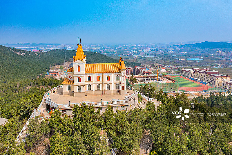 山东省济南市平阴县胡庄教堂 胡庄天主教堂 济南图片素材