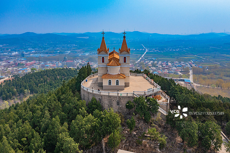 山东省济南市平阴县胡庄教堂 胡庄天主教堂 济南图片素材