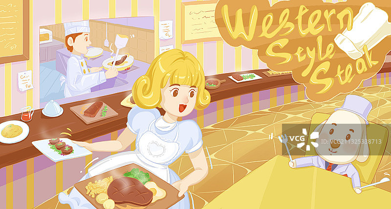 西餐店里的故事图片素材