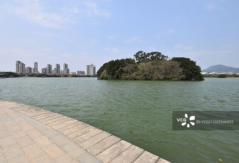 泉州西湖桃花岛周边春景23图片素材