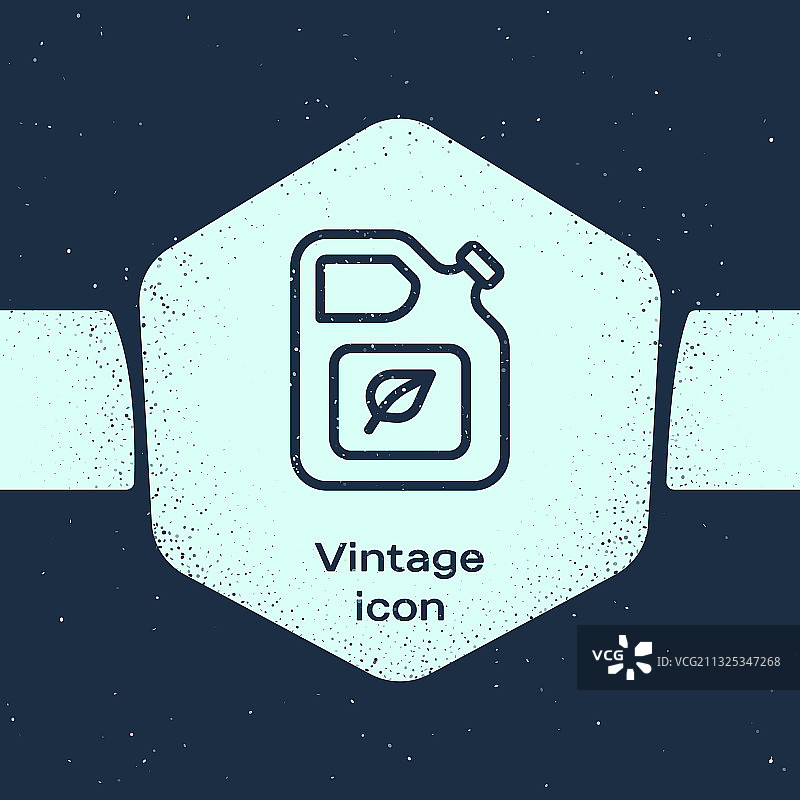 做旧风格生物燃料罐图标图片素材