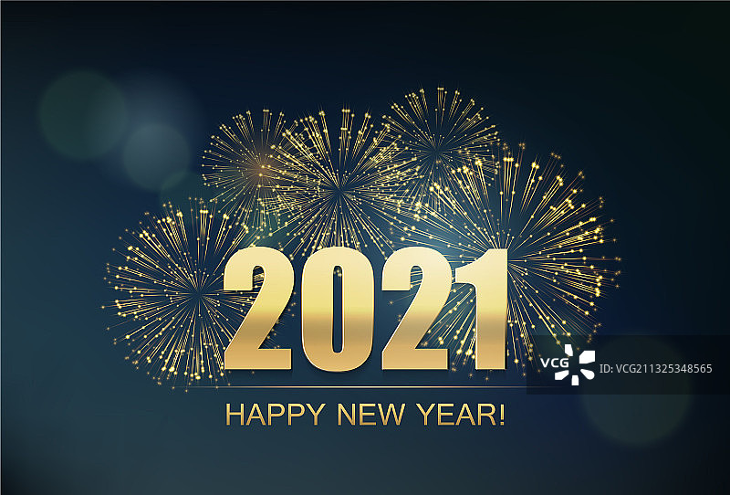 2021新年烟花抽象背景图片素材