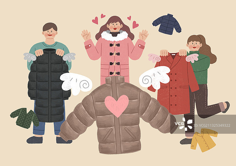 冬季服装捐赠图片素材