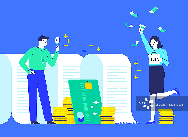 年终税务结算、调整和退税图片素材