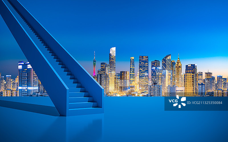 广州城市建筑台阶空间图片素材