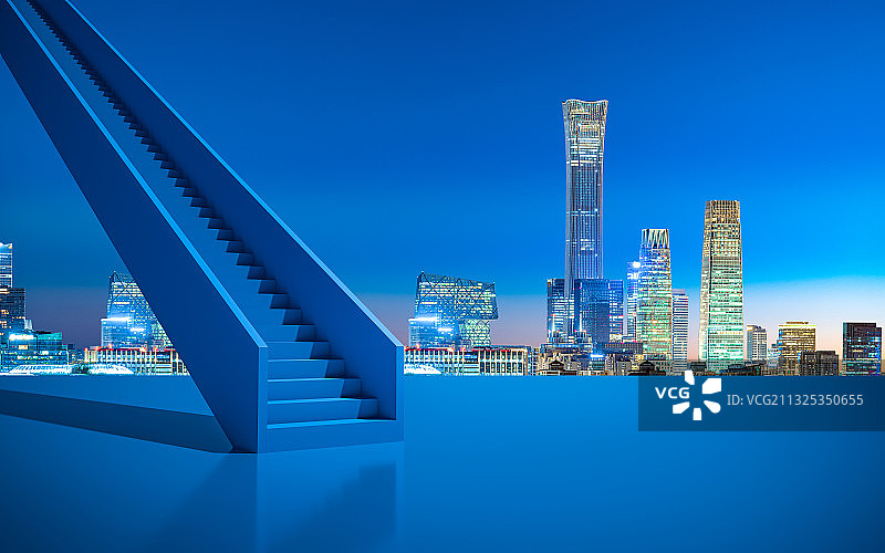 北京城市建筑台阶空间图片素材