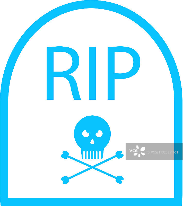 扁平坟墓图标图片素材