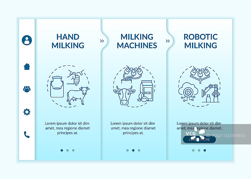 工业挤奶引导模板图片素材