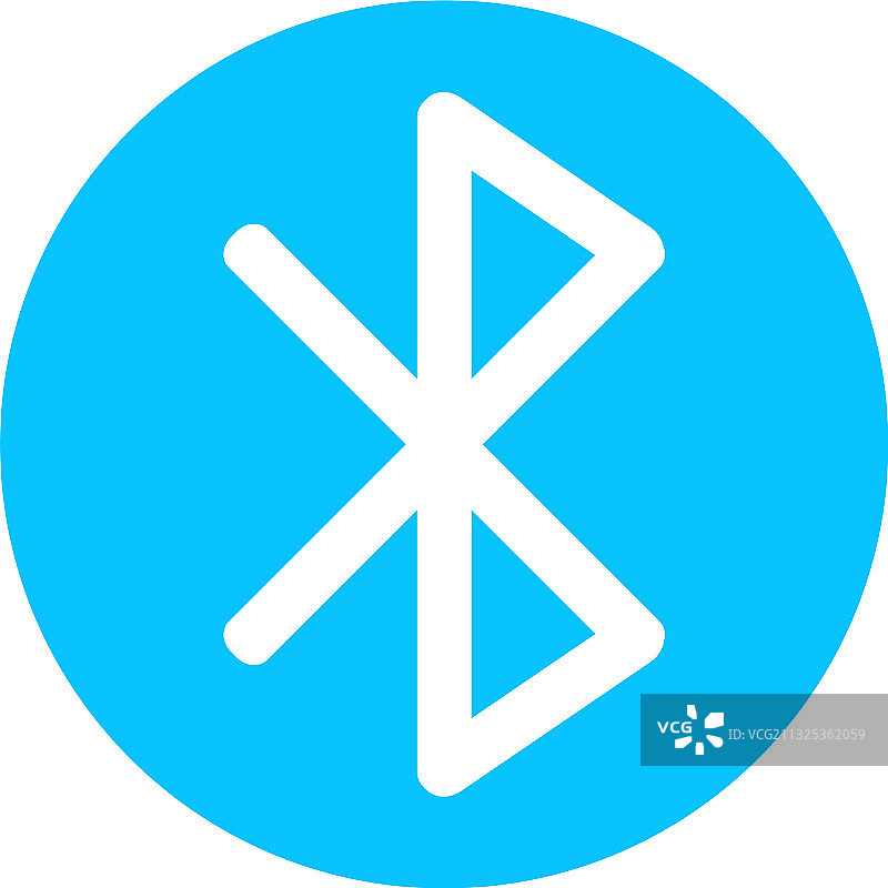 扁平风格蓝牙图标图片素材