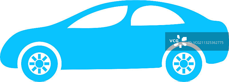 轿车图标（扁平风格）图片素材