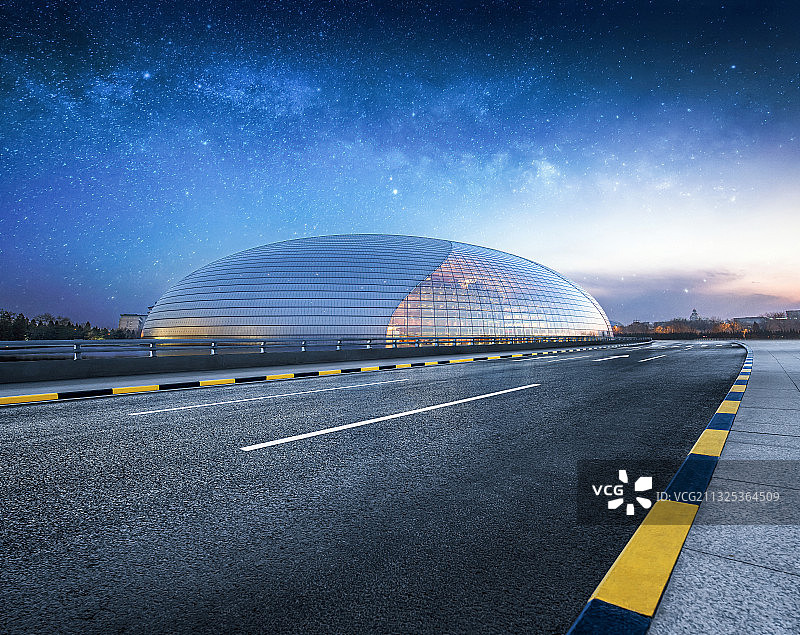 国家大剧院路面图片素材