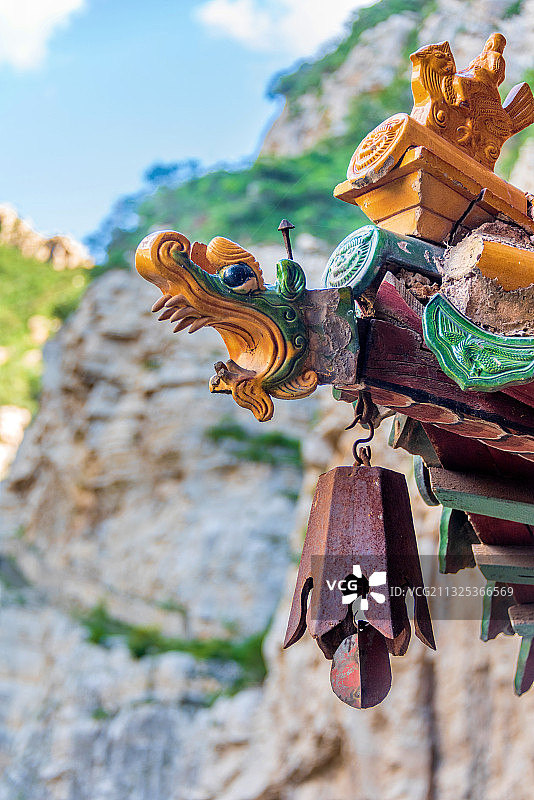 中国山西大同北岳恒山悬空寺图片素材