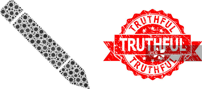 纹理化真实印章和COVID-2019马赛克图片素材