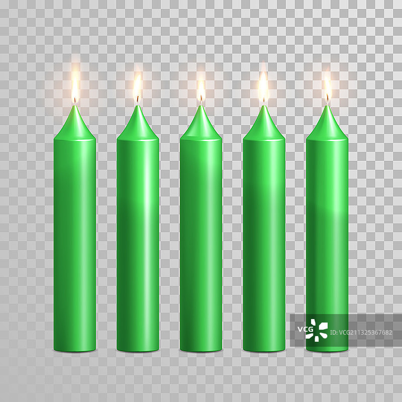 装饰蜡烛隔离套装图片素材