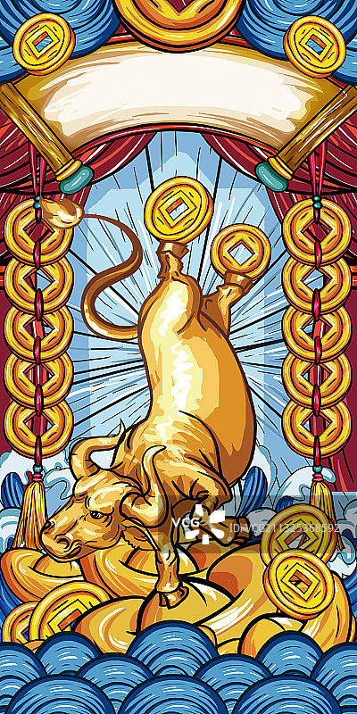 牛气冲天国潮手机壳图片素材