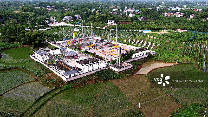 天然气生产绿色生产图片素材