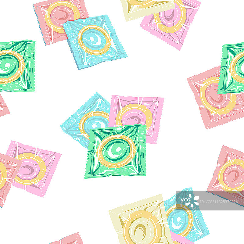 避孕套无缝图案图片素材