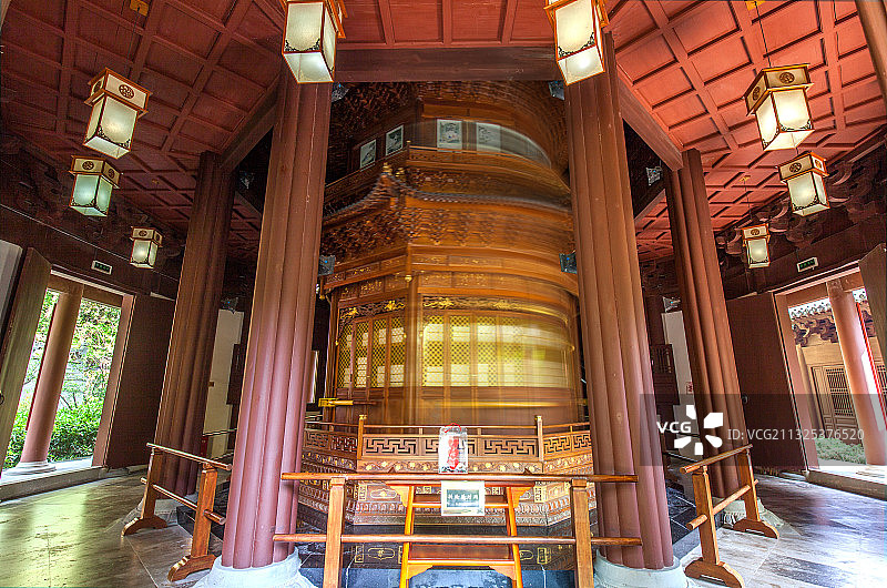 杭州三台山慧因高丽寺藏经阁图片素材