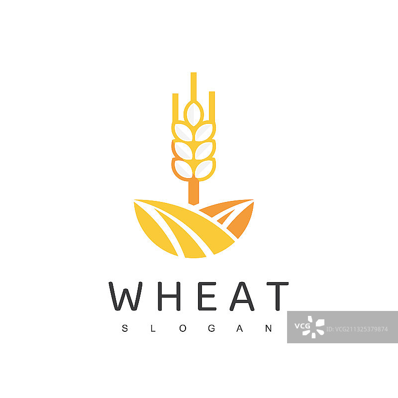 小麦Logo有机食品符号图片素材