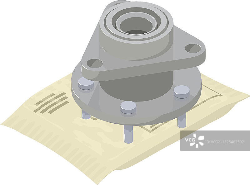 车轮轮毂2.5D风格图标图片素材
