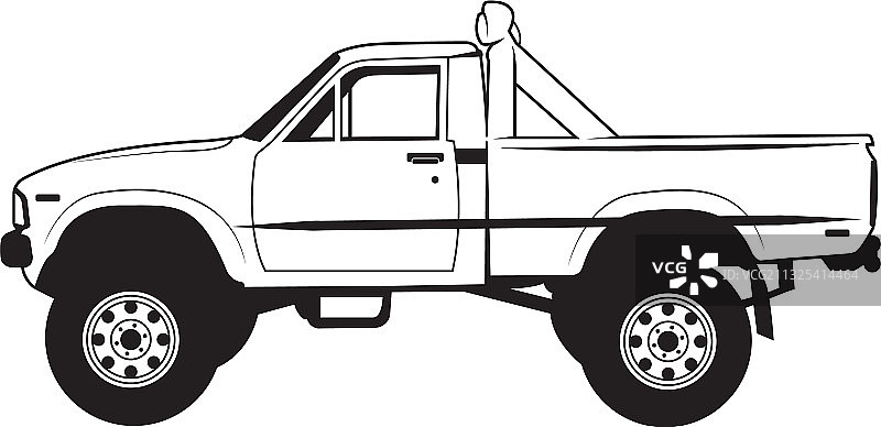 经典汽车线条艺术轮廓图片素材