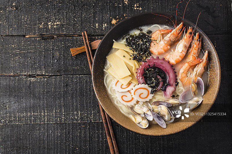 海鲜日本拉面图片素材