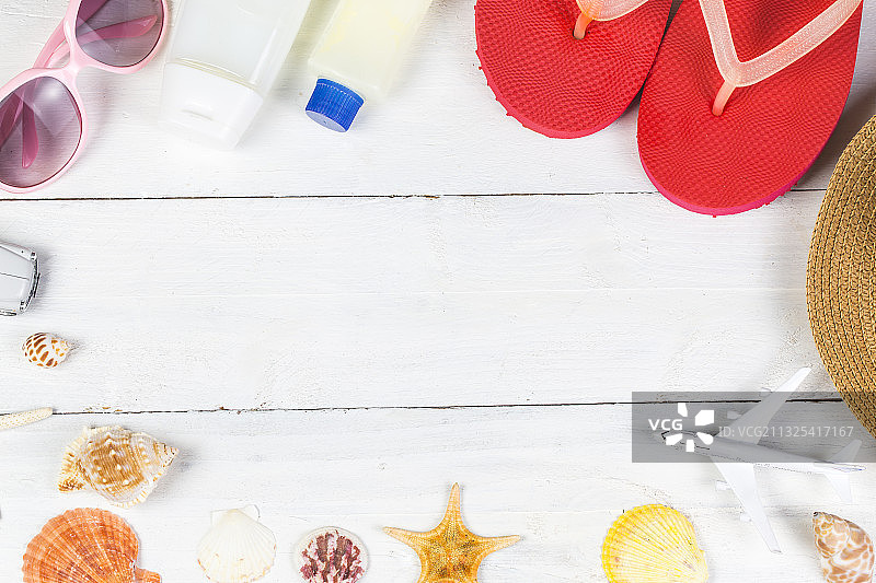 海边旅行概念图片素材