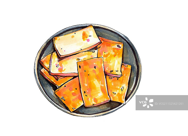豆腐干 福建长汀客家美食 传统美食图片素材