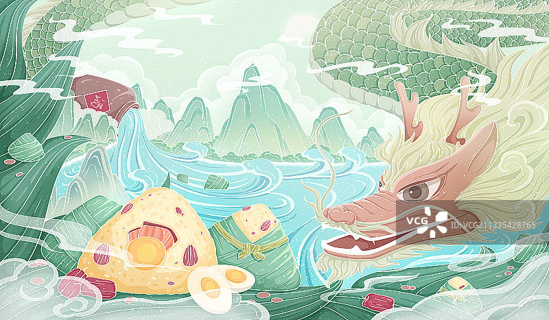 端午传统节日插画图片素材